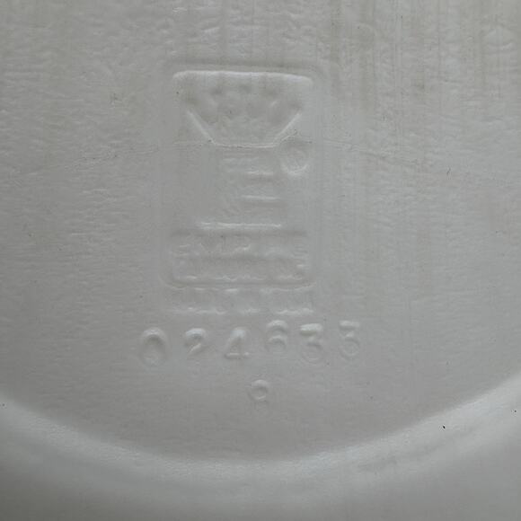 Empire Blow Mold Halloween Candy Bucket Pail Face Ghost Plastic‎ USA White 6" - Picture 9 of 9